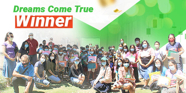 Dreams Come True Winner Provided School Supplies for Poor Kids